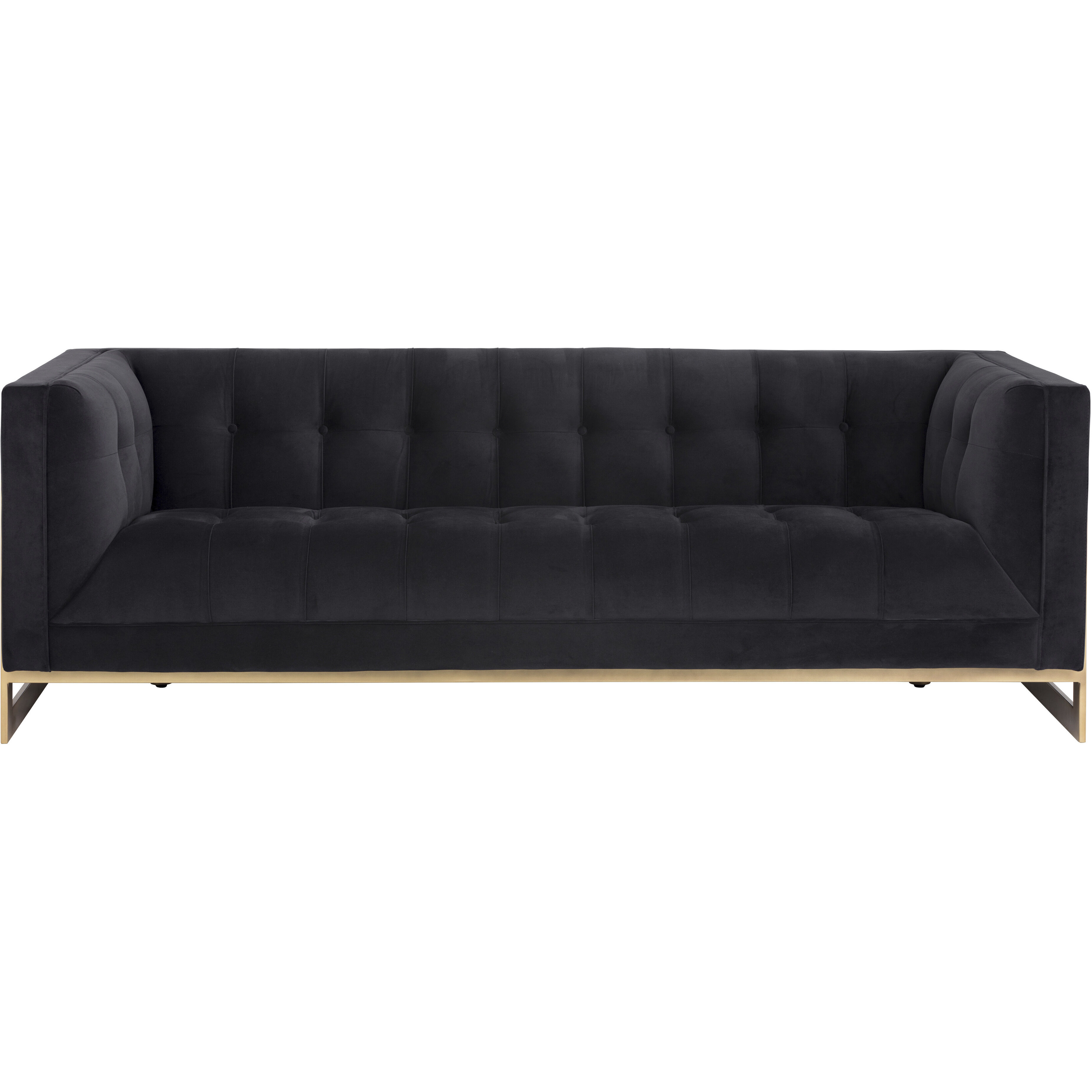 Ekon Abbington Black Sofa